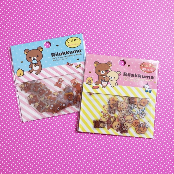 San-X Other - 2 Pack/160 PCS Kawaii Rilakkuma Stickers